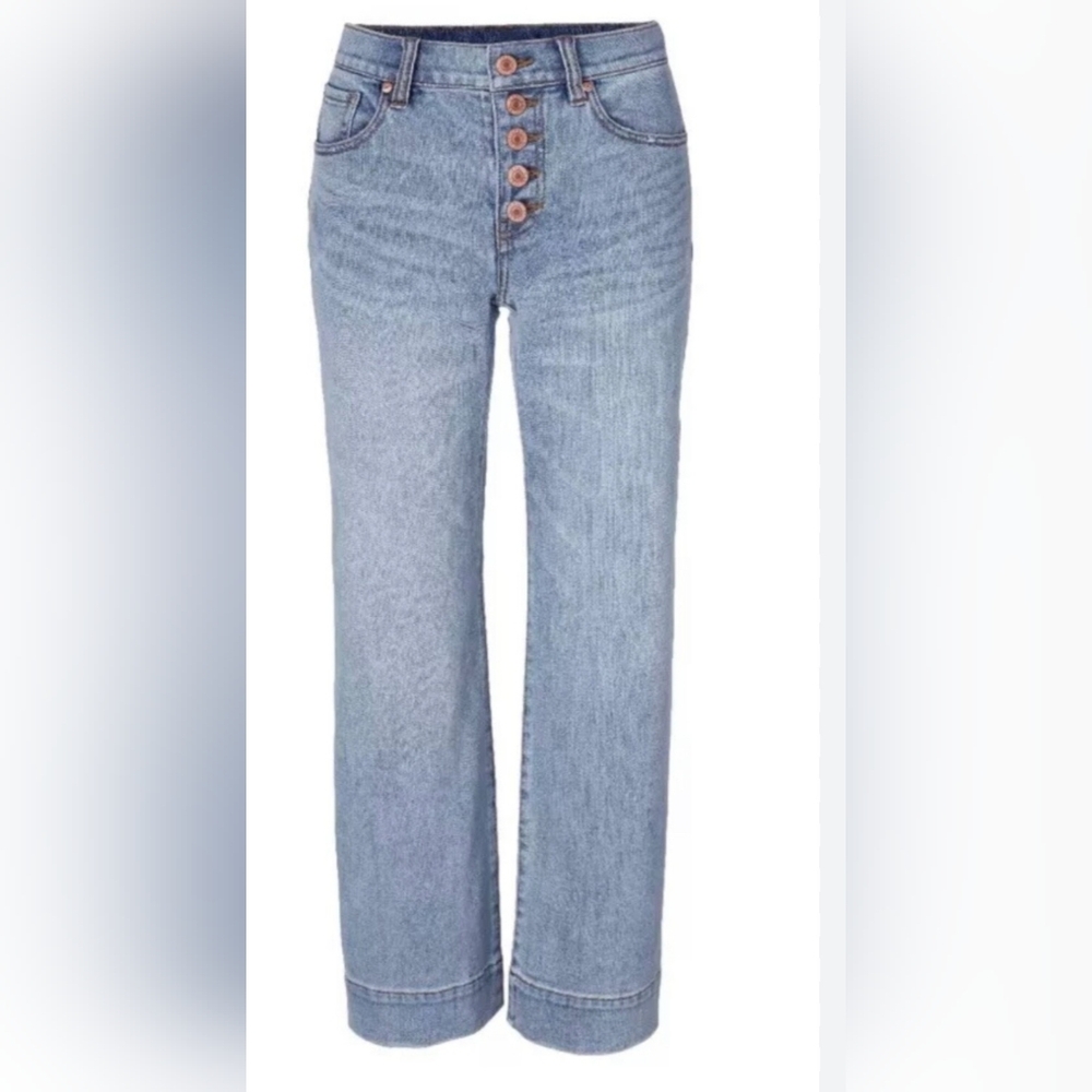 CAbi Light Blue Straight Leg Jeans